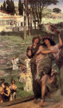  Lawrence Art Painting - On the Road to the Temple of Ceres Romantic Sir Lawrence Alma Tadema